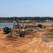 Pile work ongoing at Kuttippuram side
