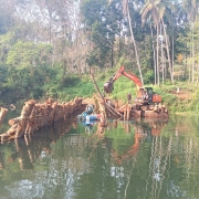 Coconut piling works