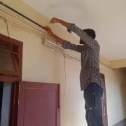 Electrical works in existing classrooms.