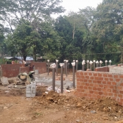 Dormitory and clock room building