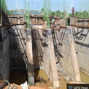 Abutment 9th lift stuttering work ongoing 