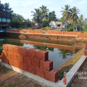 Pond renovation works