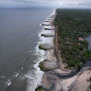 Completed groynes