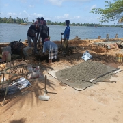 Foundation work for Rain shelter