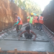 Raft slab concreting 