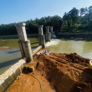 Ramp work progressing for erecting shutter